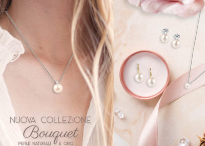 Da Bluespirit nuova collezione Bouquet in perle naturali e oro